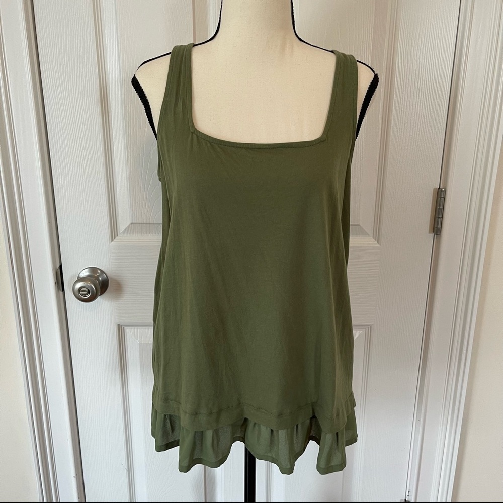 Green J Crew Tank